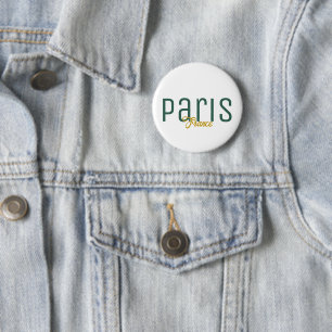 Paris, Frankrijk Souvenir Ronde Button 5,7 Cm