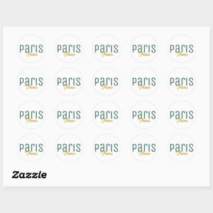 Paris, Frankrijk Souvenir Ronde Sticker