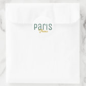 Paris, Frankrijk Souvenir Ronde Sticker (Tas)