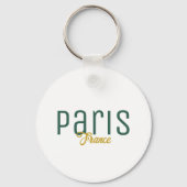 Paris, Frankrijk Souvenir Sleutelhanger (Voorkant)