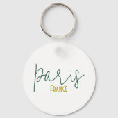 Paris, Frankrijk Souvenir Sleutelhanger (Voorkant)