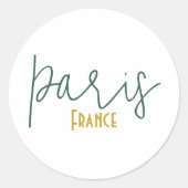 Paris, Frankrijk Souvenir Sticker (Voorkant)