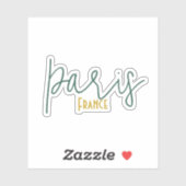 Paris, Frankrijk Souvenir Sticker (Vel)