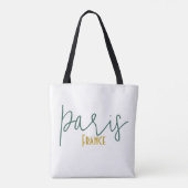 Paris, Frankrijk Souvenir Tote Bag (Achterkant)
