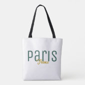 Paris, Frankrijk Souvenir Tote Bag (Achterkant)