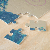 Paris Frankrijk typografie en Eiffeltoren Legpuzzel (Zijkant)