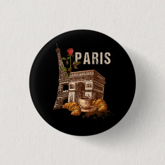  Paris Frankrijk Vakantie Eiffeltoren Paris S Ronde Button 3,2 Cm