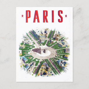 Paris Frankrijk vintage Briefkaart
