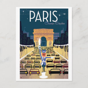 Paris Frankrijk vintage Briefkaart