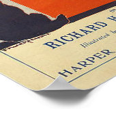 Paris Frankrijk Vintage Travel Poster (Hoek)