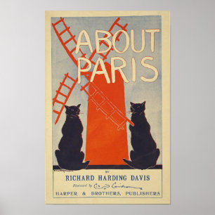 Paris Frankrijk Vintage Travel Poster