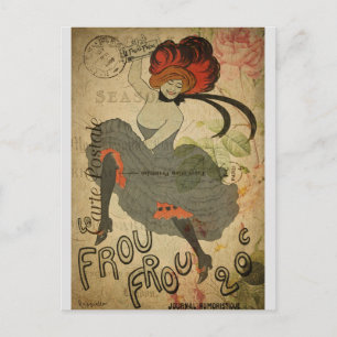 Paris  Frans Can-Can Dancer Briefkaart