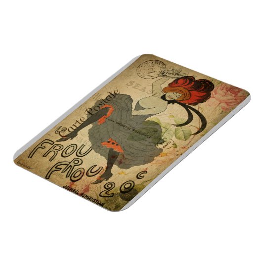 Paris Frans Can-Can Dancer Magneet (Linkerzijde)