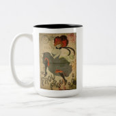 Paris Frans Can-Can Dancer Tweekleurige Koffiemok (Links)