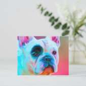 Paris Franse Bulldog Briefkaart (Staand voorkant)
