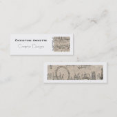 Paris - Franse Business - Roepkaart Contactkaartje (Voorkant / Achterkant)