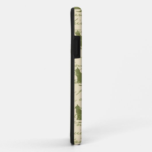 Paris Franse katten iPhone Case (Achterkant/rechts)