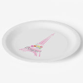 Paris Franse Macaron Eiffeltoren Papieren Bordje (Gekanteld)