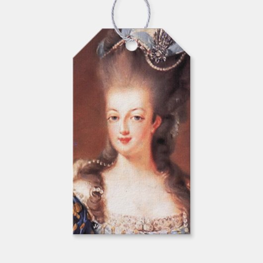 Paris Franse Marie Antoinette Cadeautags Cadeaulabel (Voorkant)