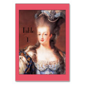 Paris Franse Marie Antoinette thema tafel Kaart (Achterkant)
