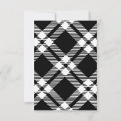 Paris Franse Poedels Baby shower Zwart Roze Bedankkaart (Achterkant)