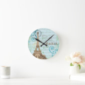 Paris  Franstalige schrijfmachine Aqua Clock Ronde Klok (Huis)
