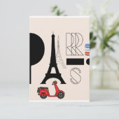 PARIS FRENCH BRIEFKAART (Staand voorkant)
