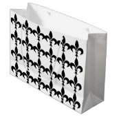 Paris French Fleur de Lis Gift Bag Groot Cadeauzakje (Voorkant Gekanteld)