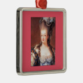 Paris French Marie Antoinette Kerstannament Metalen Ornament (Rechts)