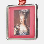 Paris French Marie Antoinette Kerstannament Metalen Ornament (Links)