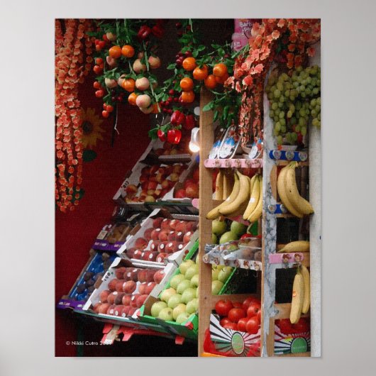 Paris Fruit Market Print (Voorkant)