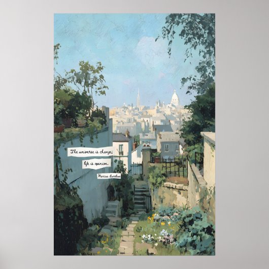 Paris Garden View Poster City Rooftops, Stoic (Voorkant)