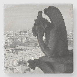 Paris Gargoyle Stenen Onderzetter