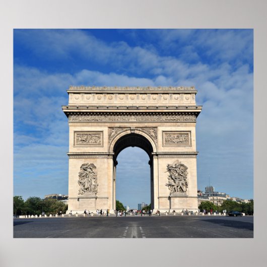 Paris Gate Arc de Triomphe Poster (Voorkant)