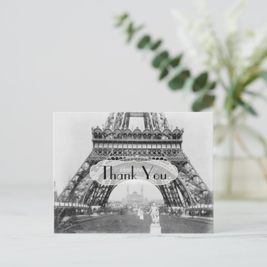 Paris Geachte Dank je Briefkaart (Staand voorkant)