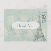 Paris Geachte Dank je Briefkaart (Voorkant)