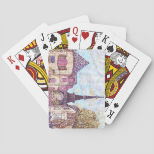 Paris Geïnspireerde Eiffeltoren Pokerkaarten