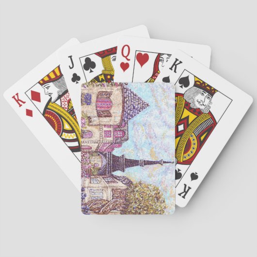 Paris Geïnspireerde Eiffeltoren Pokerkaarten (Achterkant)