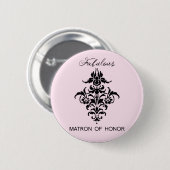 Paris Geïnspireerde Matron van Honor Button (Voorkant /achterkant)