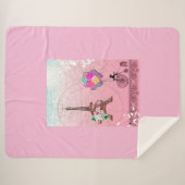 Paris geïnspireerde Sherpa deken (Voorkant (horizontaal))