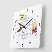  Paris Gepersonaliseerd Vierkante Klok (Hoek)