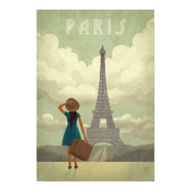 Paris Girl  Style Travel poster