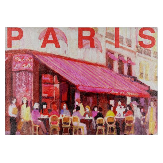 Paris Glass Cutting Board Snijplank (Voorkant)