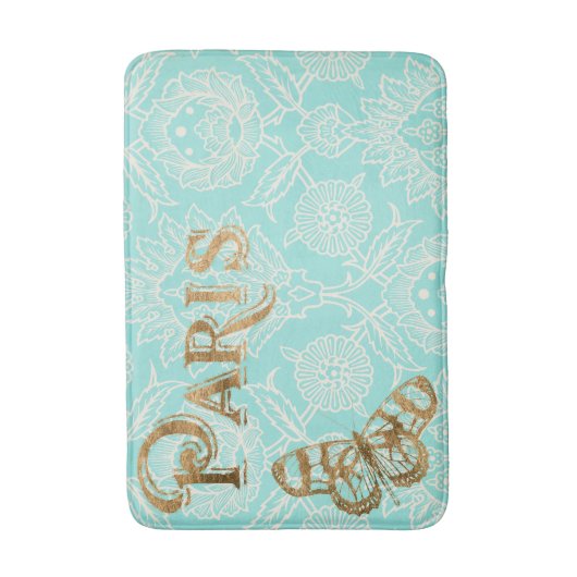 Paris Gold Design Badmat (Voorkant Verticaal)