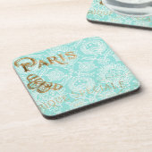 Paris Gold Design Bier Onderzetter (Linkerzijde)