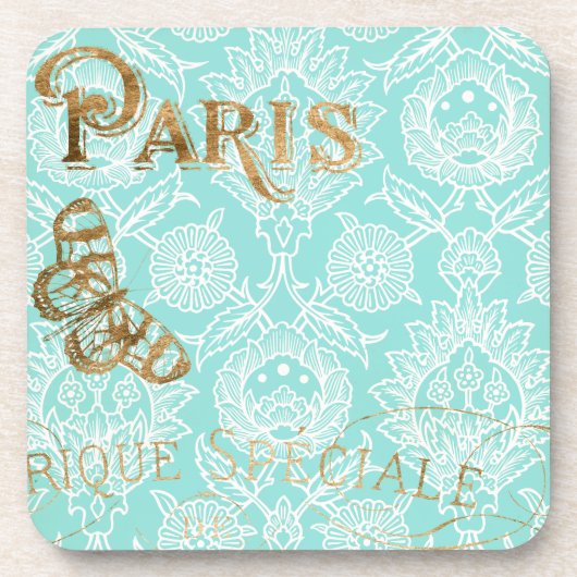 Paris Gold Design Bier Onderzetter (Voorkant)