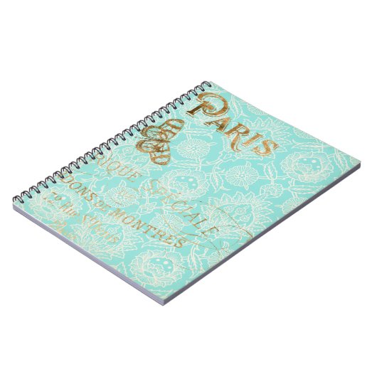  Paris Gold Design Notitieboek (Linkerzijde)