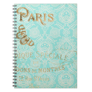  Paris Gold Design Notitieboek