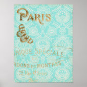 Paris Gold Design Poster (Voorkant)