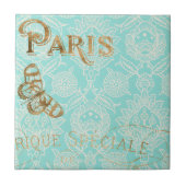  Paris Gold Design Tegeltje (Voorkant)